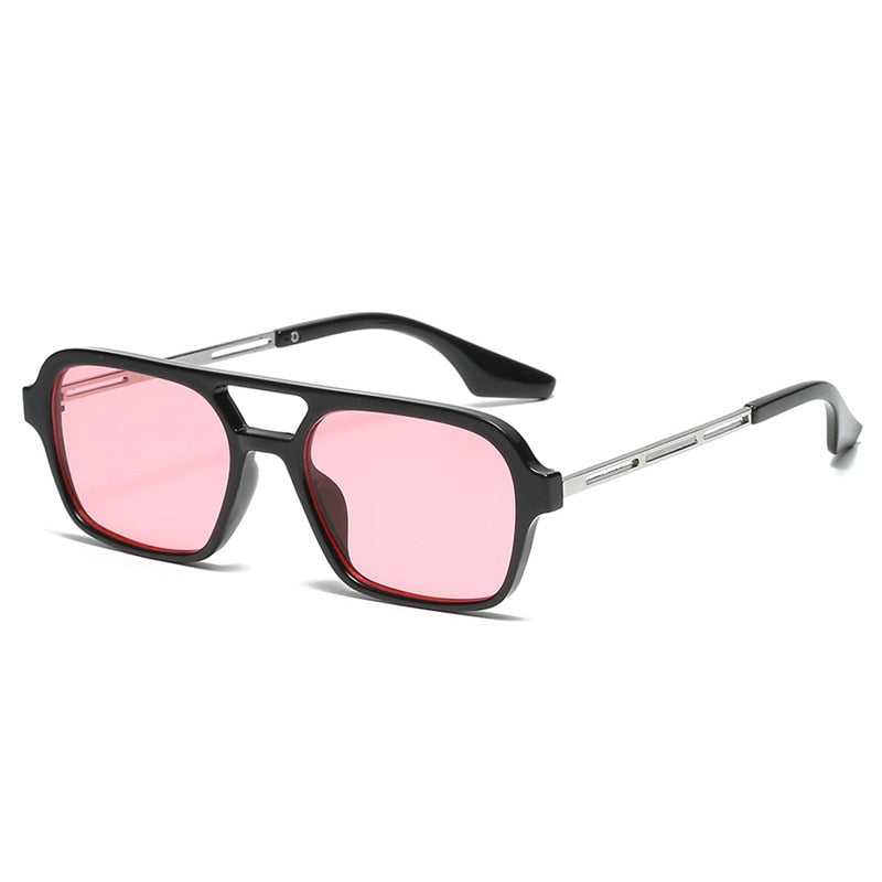 Retro Double Bridges Gradient Sunglasses