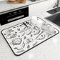 Super Absorbent Kitchen  Draining Mat