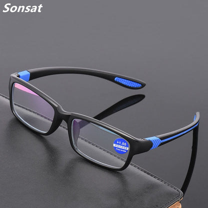 Sporty Anti-blue Light TR90 Flexible Reading Glasses