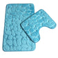 Bathroom Anti-Slip Absorbent Cobblestone Mat Set