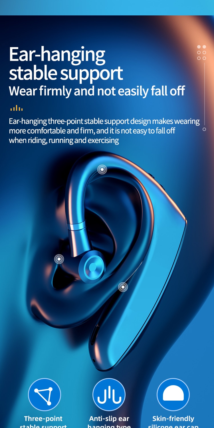Wireless HD Call Bluetooth Earphone with Digital Display