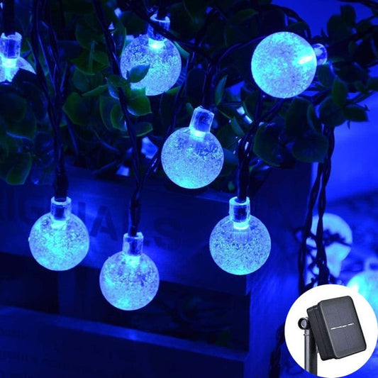 Solar Powered LED Outdoor String Lights