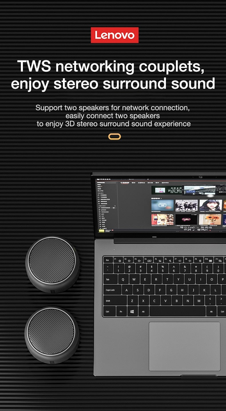 Lenovo™ K3 Hifi Bluetooth Wireless Surround Bass Speaker