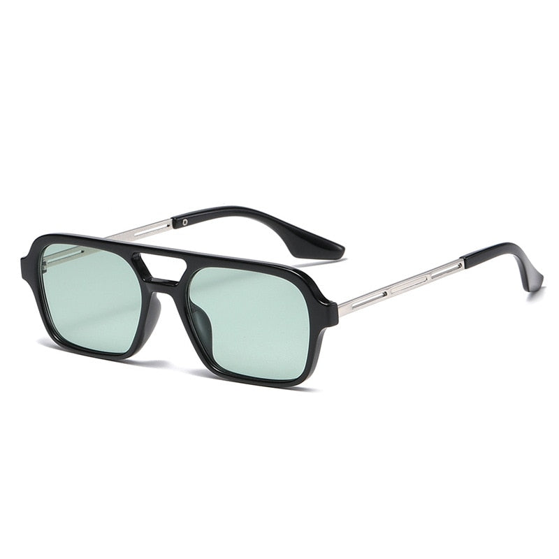 Retro Double Bridges Gradient Sunglasses