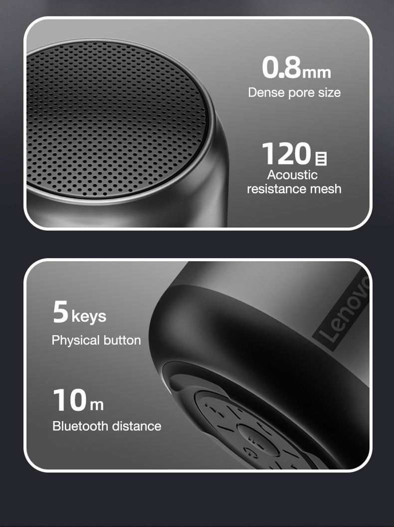 Lenovo™ K3 Hifi Bluetooth Wireless Surround Bass Speaker