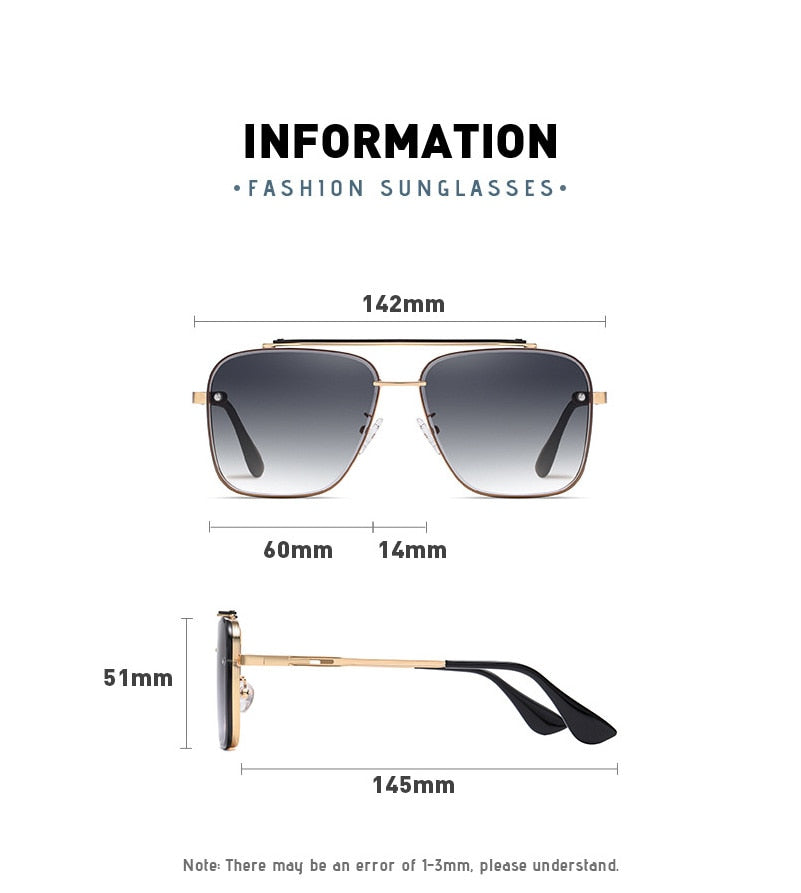 Luxury Gradient UV400 Sunglasses