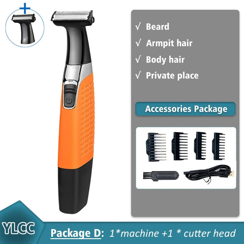 Rechargeable Waterproof Unisex Full Body Shaver