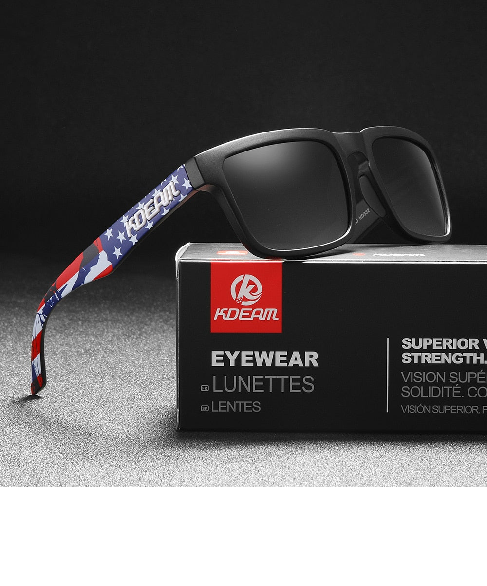 KDEAM Ultra-Stylish Square Polarized Sunglasses