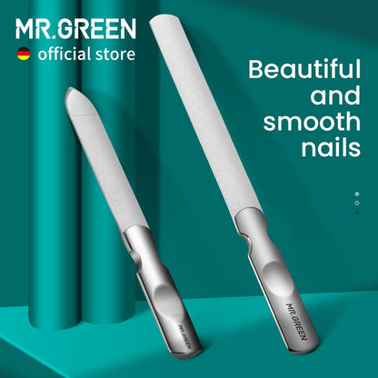MR.GREEN™ Medical-Grade Stainless Steel Double-Sided Nail File