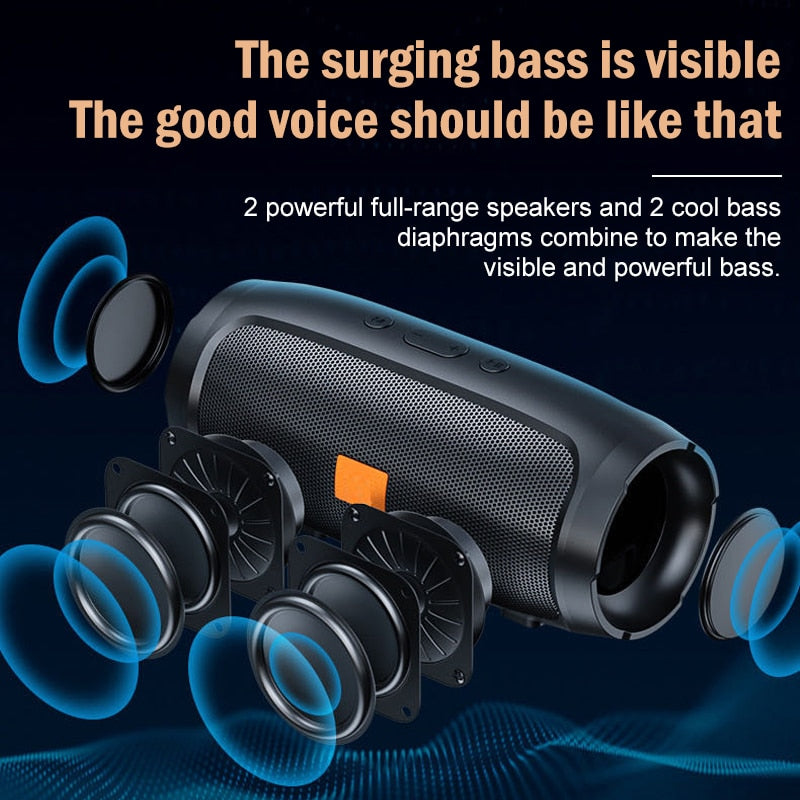 Wireless Double Horn Stereo Hifi Bluetooth speaker