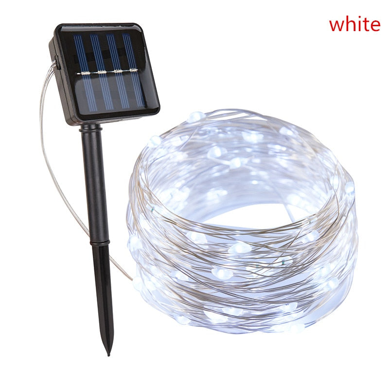 Garden Waterproof Solar Vine Leaf Lights