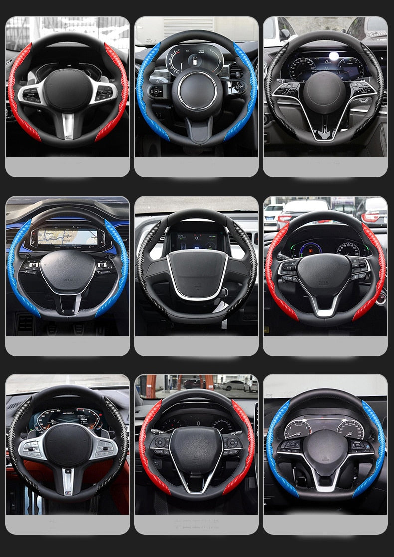 Carbon Fiber Universal Non-Slip Steering Wheel Cover