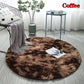 Stylish Fluffy Faux Fur Round Rug