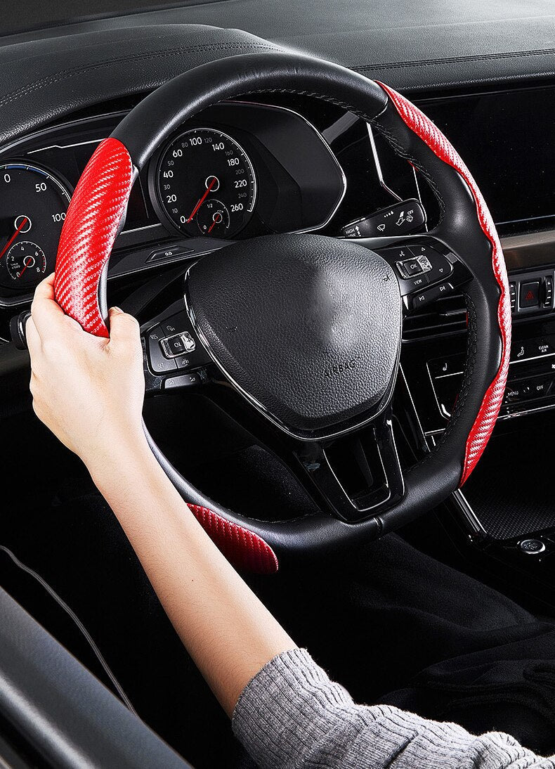 Carbon Fiber Universal Non-Slip Steering Wheel Cover