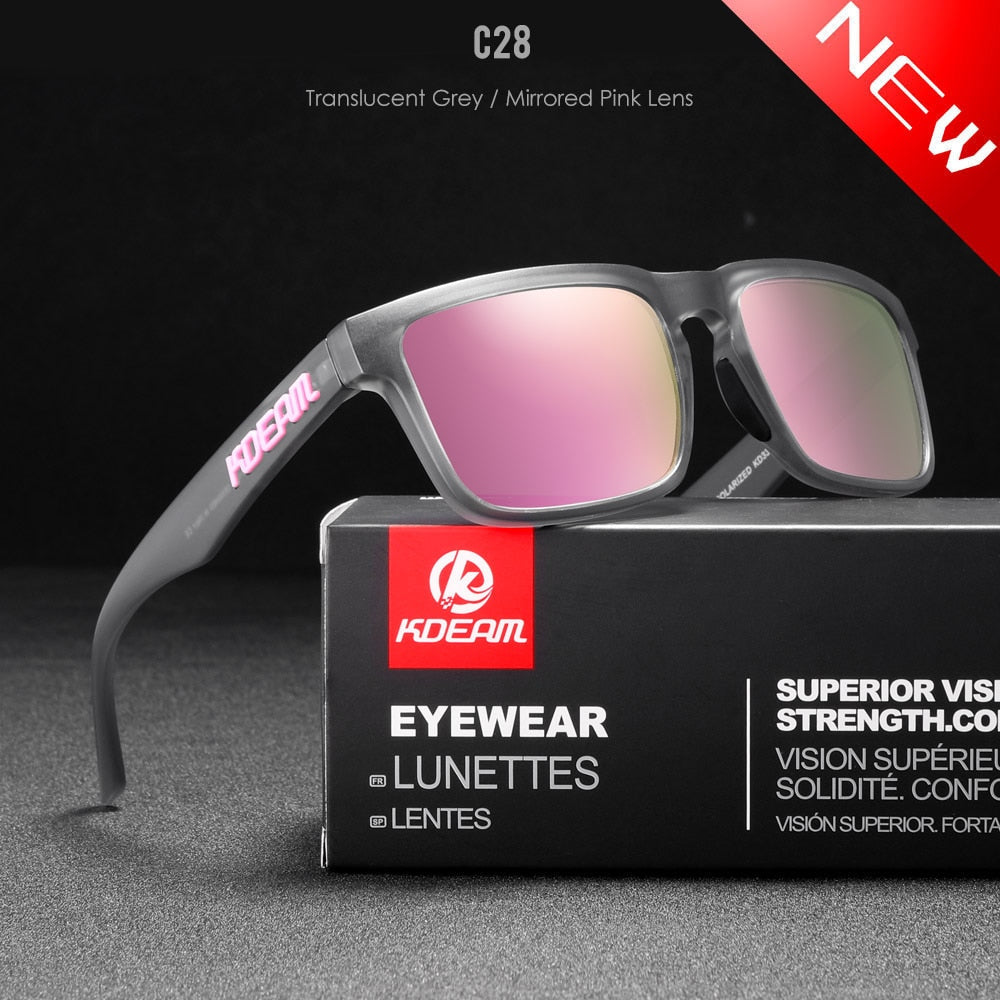 KDEAM Ultra-Stylish Square Polarized Sunglasses