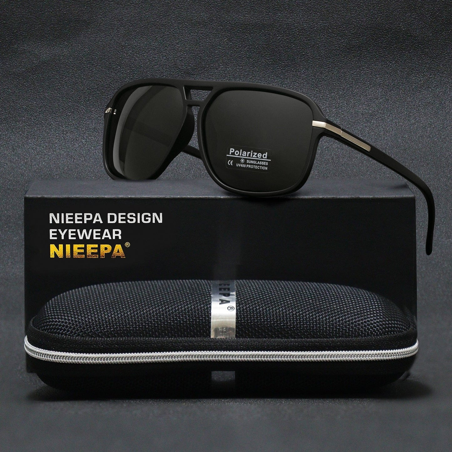 Vintage Squared Polarized Sunglasses
