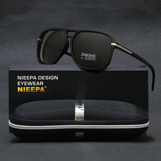 Vintage Squared Polarized Sunglasses
