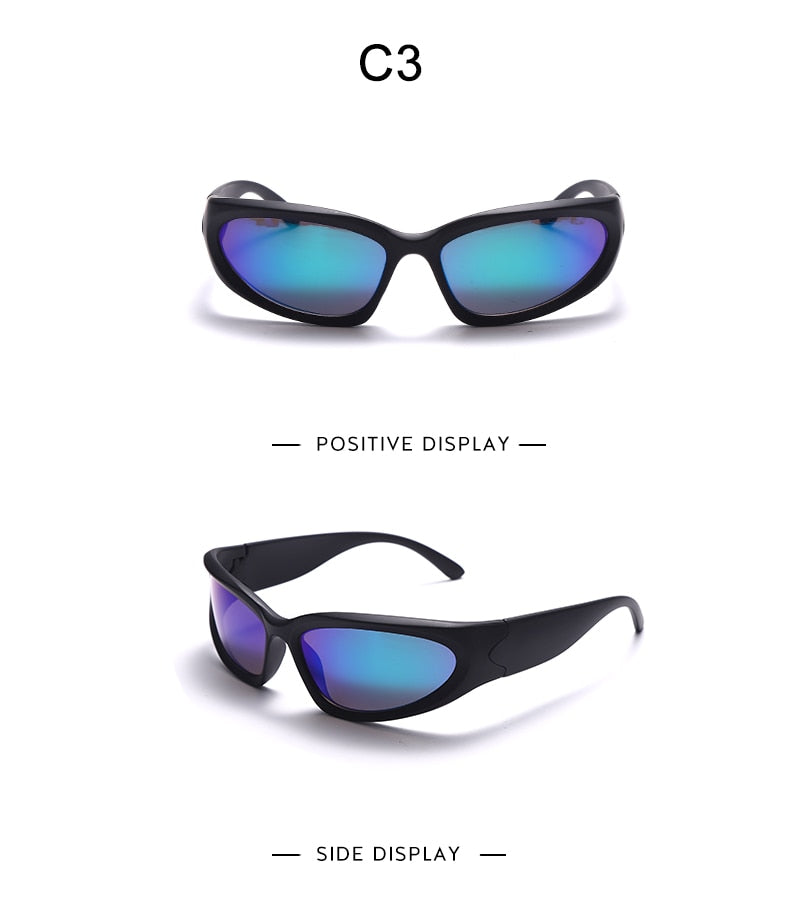 Large Frame Mirror Unisex Designer Sunglasses