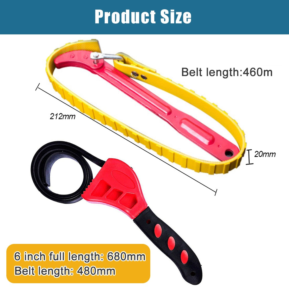 Carbon Steel Adjustable Strap Opener Tool