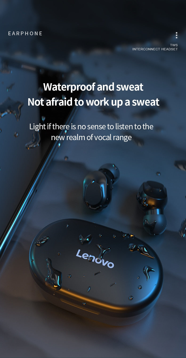 Lenovo™ XT91 TWS Hifi  Noise Reduction Bluetooth Earphones