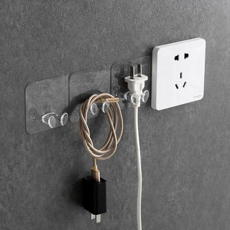 Self Adhesive Power Plug Socket Holder