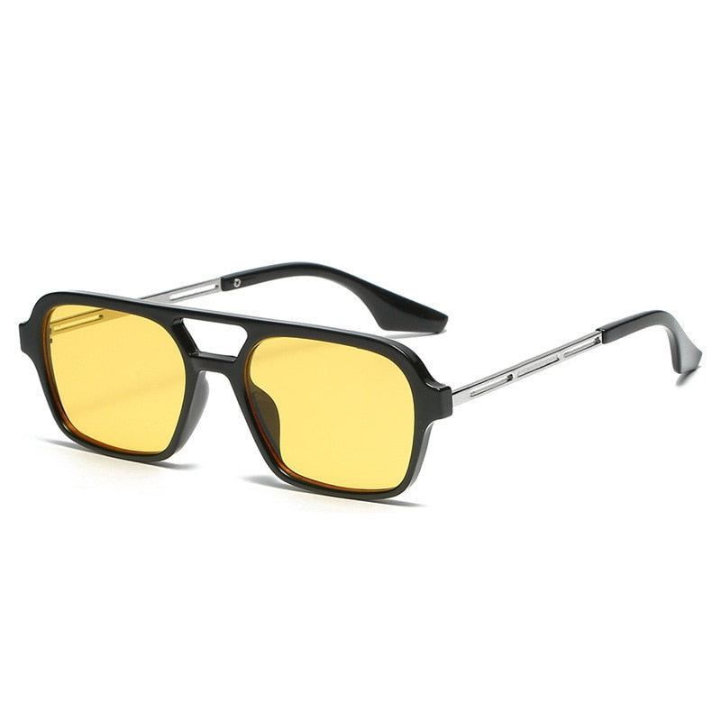 Retro Double Bridges Gradient Sunglasses