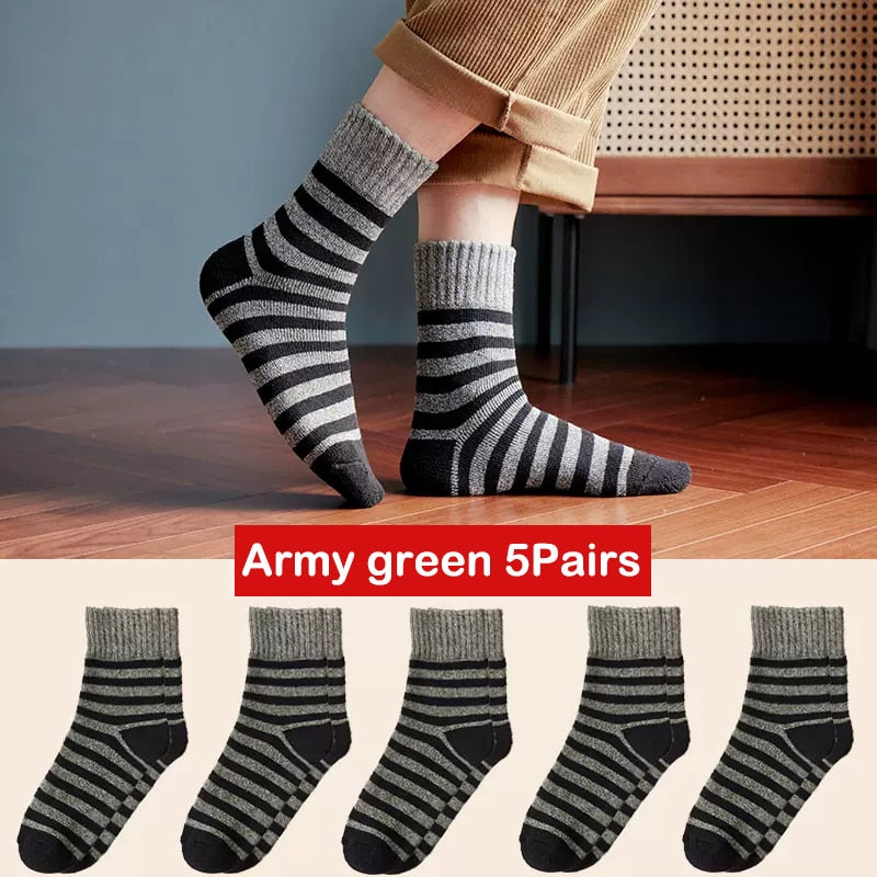 Merino wool Thick Winter Socks For Men (5 pairs)