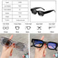 Retro Punk UV400 Square Polarized Sunglasses