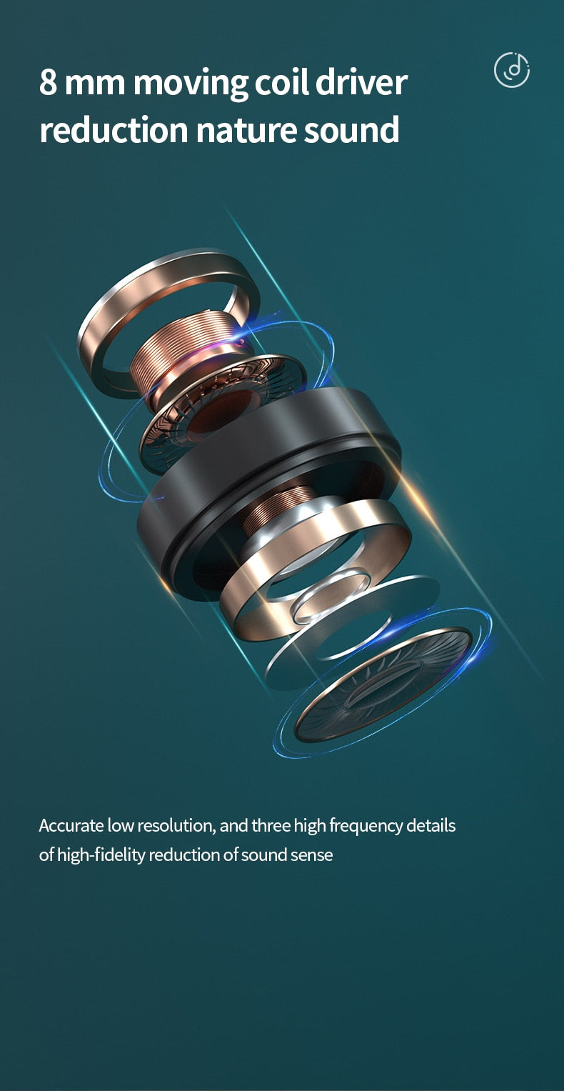 Lenovo™ XT91 TWS Hifi  Noise Reduction Bluetooth Earphones