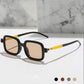 Vintage Clear Lens UV400 Steam Punk Sunglasses