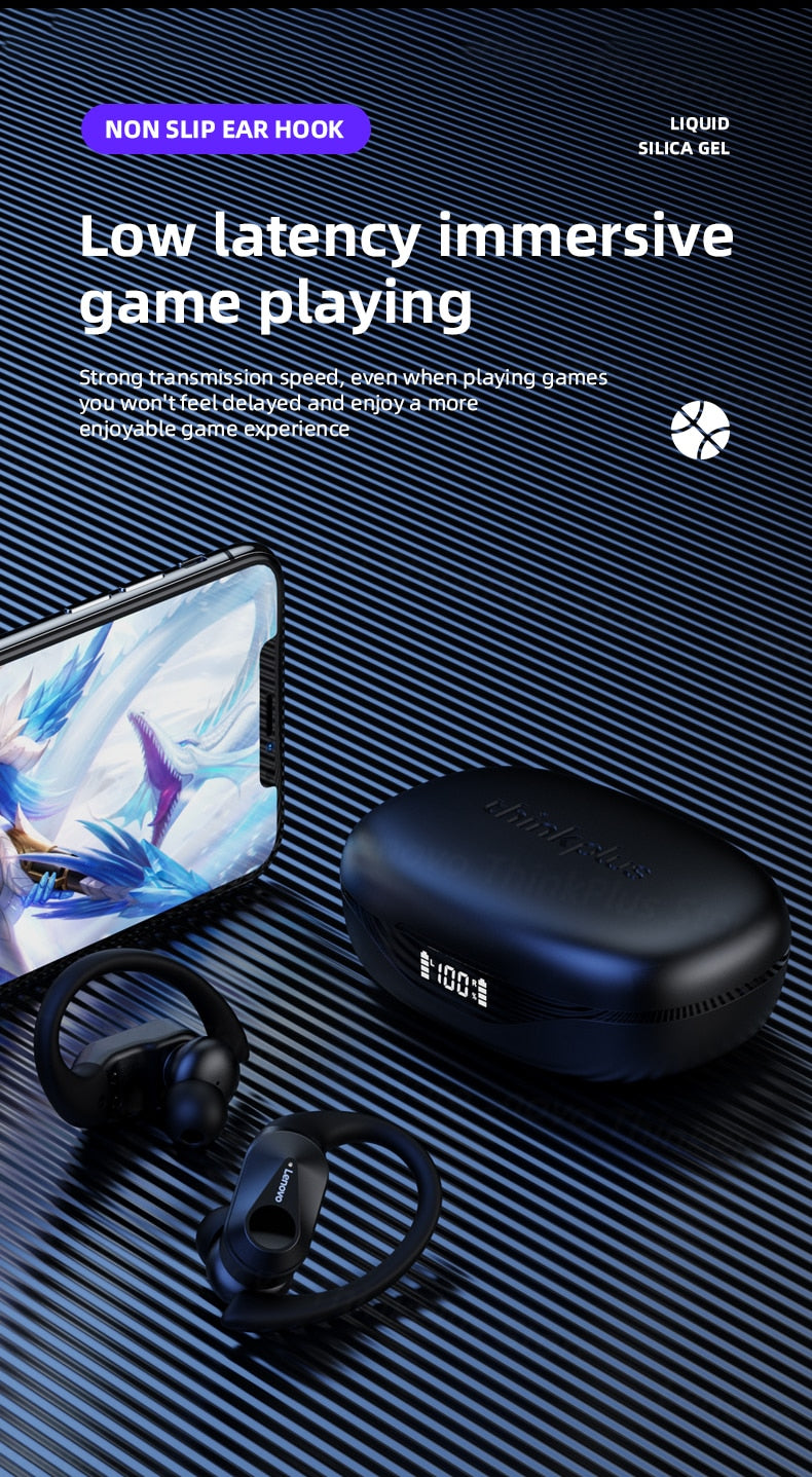 Lenovo™ LP75 TWS Hifi Stereo Bluetooth Sports Earphones
