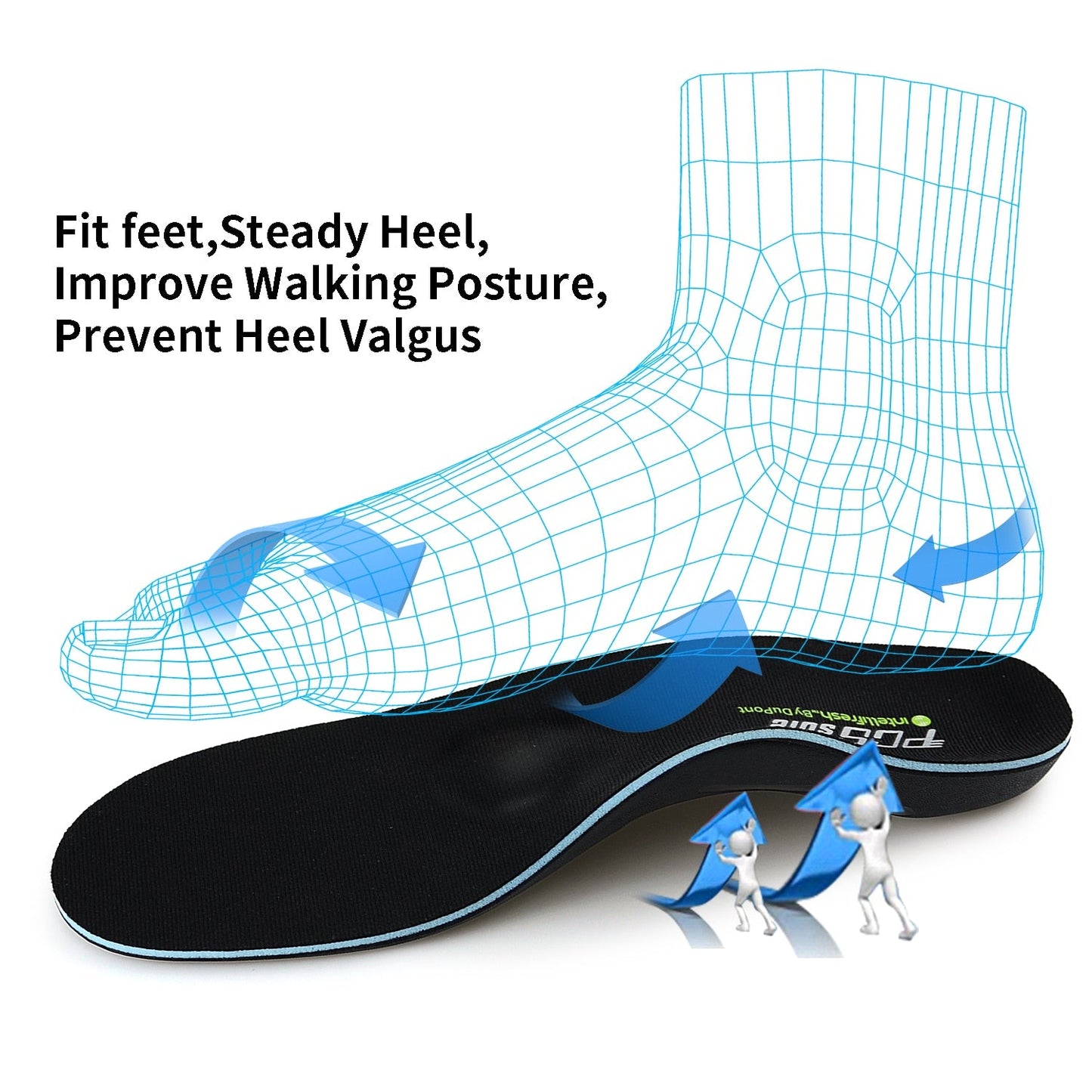 PCSsole Flat Foot Orthopedic Support Medical Insoles