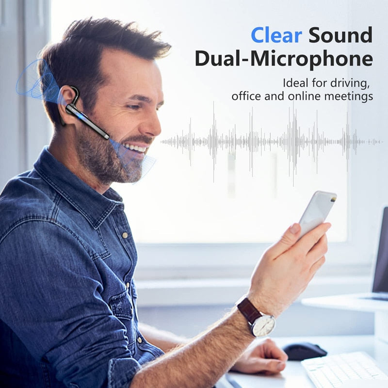 Bluetooth Business Headphones With Extended Microphone