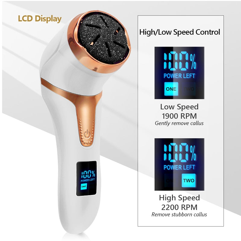 Rechargeable Waterproof Electric Callus Remover