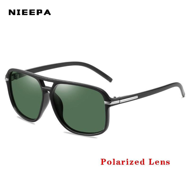 Vintage Squared Polarized Sunglasses