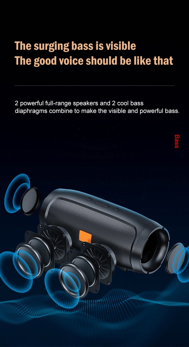 Wireless Double Horn Stereo Hifi Bluetooth speaker