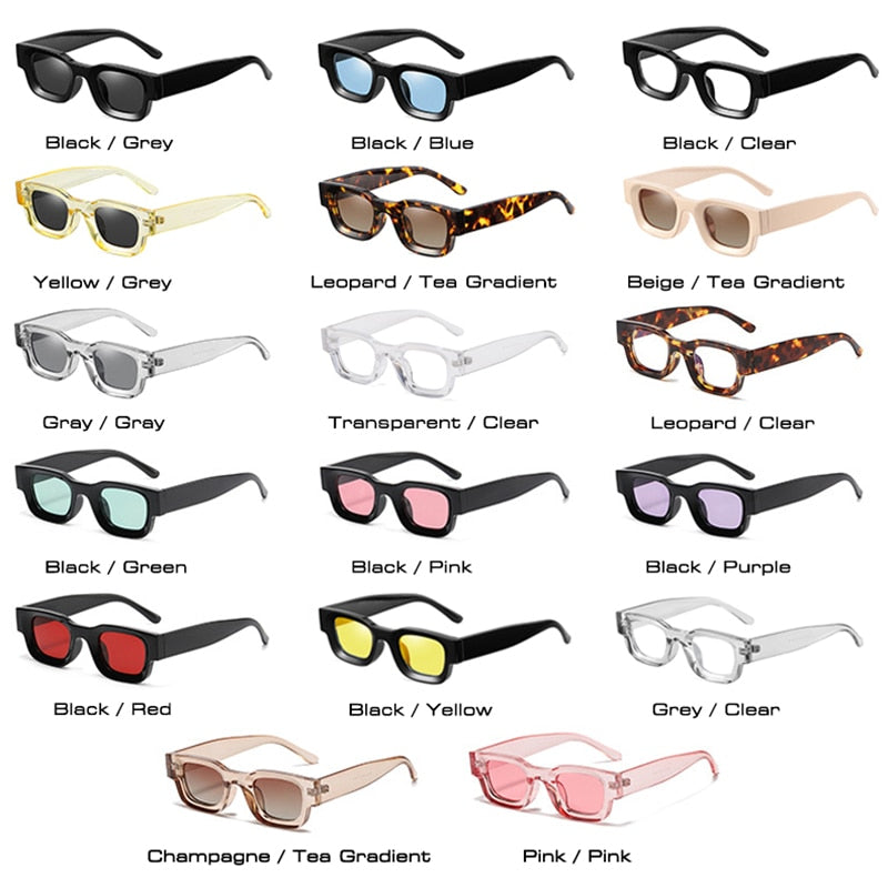 Retro Punk UV400 Square Polarized Sunglasses