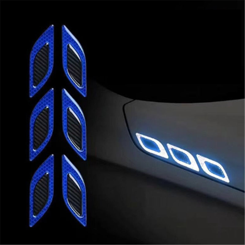 Car Anti-Collision Reflective Warning 3D Stickers (6pcs)