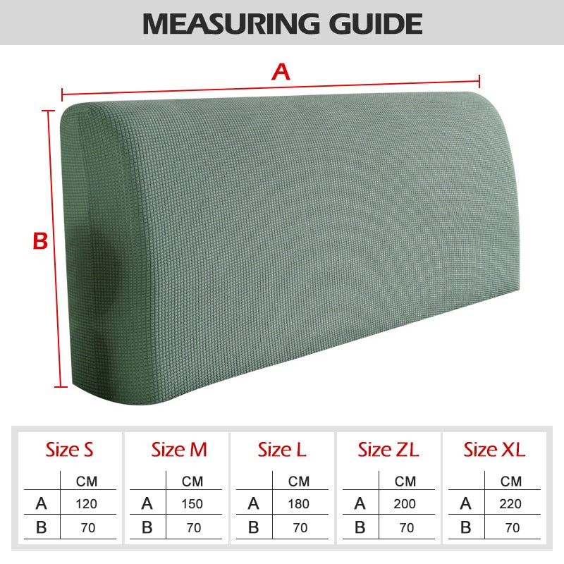 Polar Fleece Bed Headboard Elastic Cover