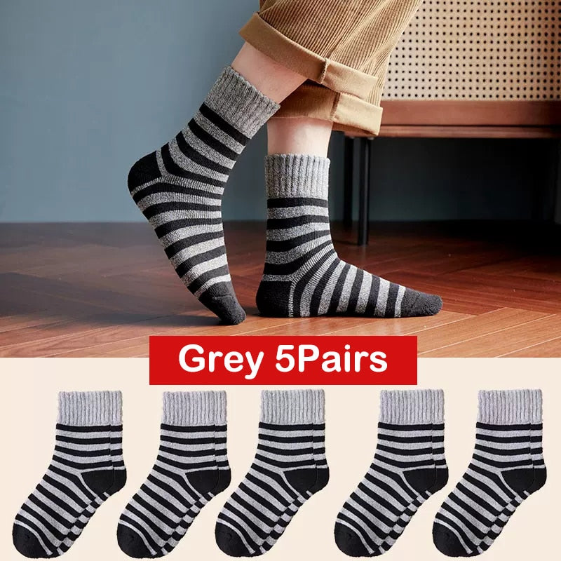 Merino wool Thick Winter Socks For Men (5 pairs)