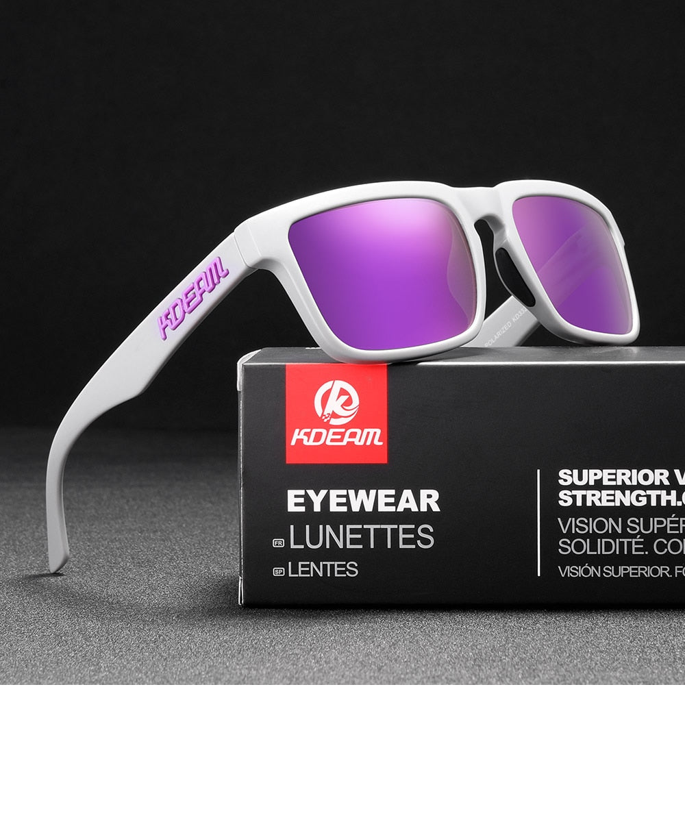 KDEAM Ultra-Stylish Square Polarized Sunglasses