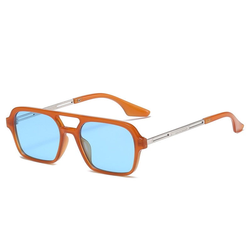 Retro Double Bridges Gradient Sunglasses