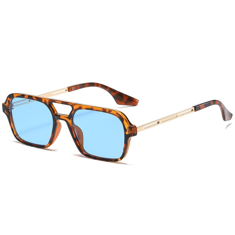 Retro Double Bridges Gradient Sunglasses