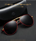 Luxury Pilot Polarized Metal Sunglasses