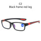 Sporty Anti-blue Light TR90 Flexible Reading Glasses