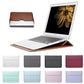 Leather Laptop Case with Stand Function - Indigo-Temple