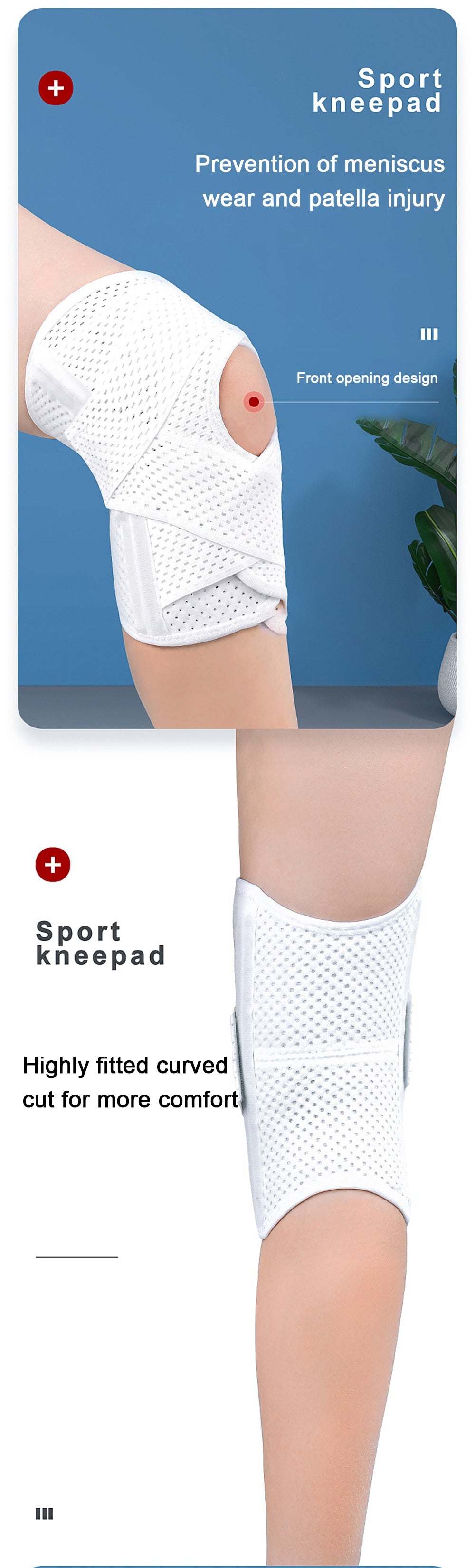 Double Strap Elastic Compression Knee Brace