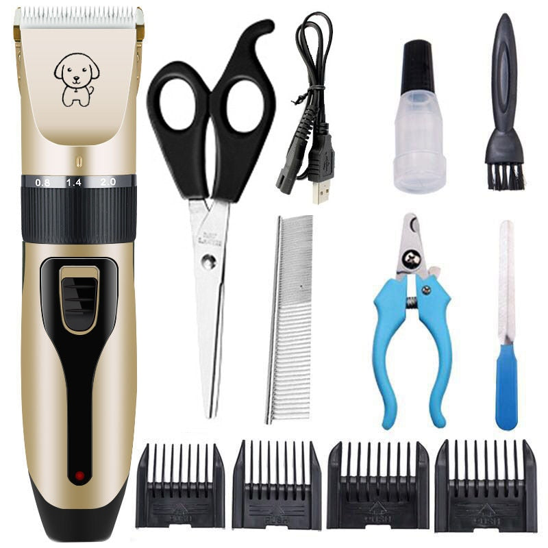 Ultra-Quiet Rechargeable Professional Dog Grooming Clipper