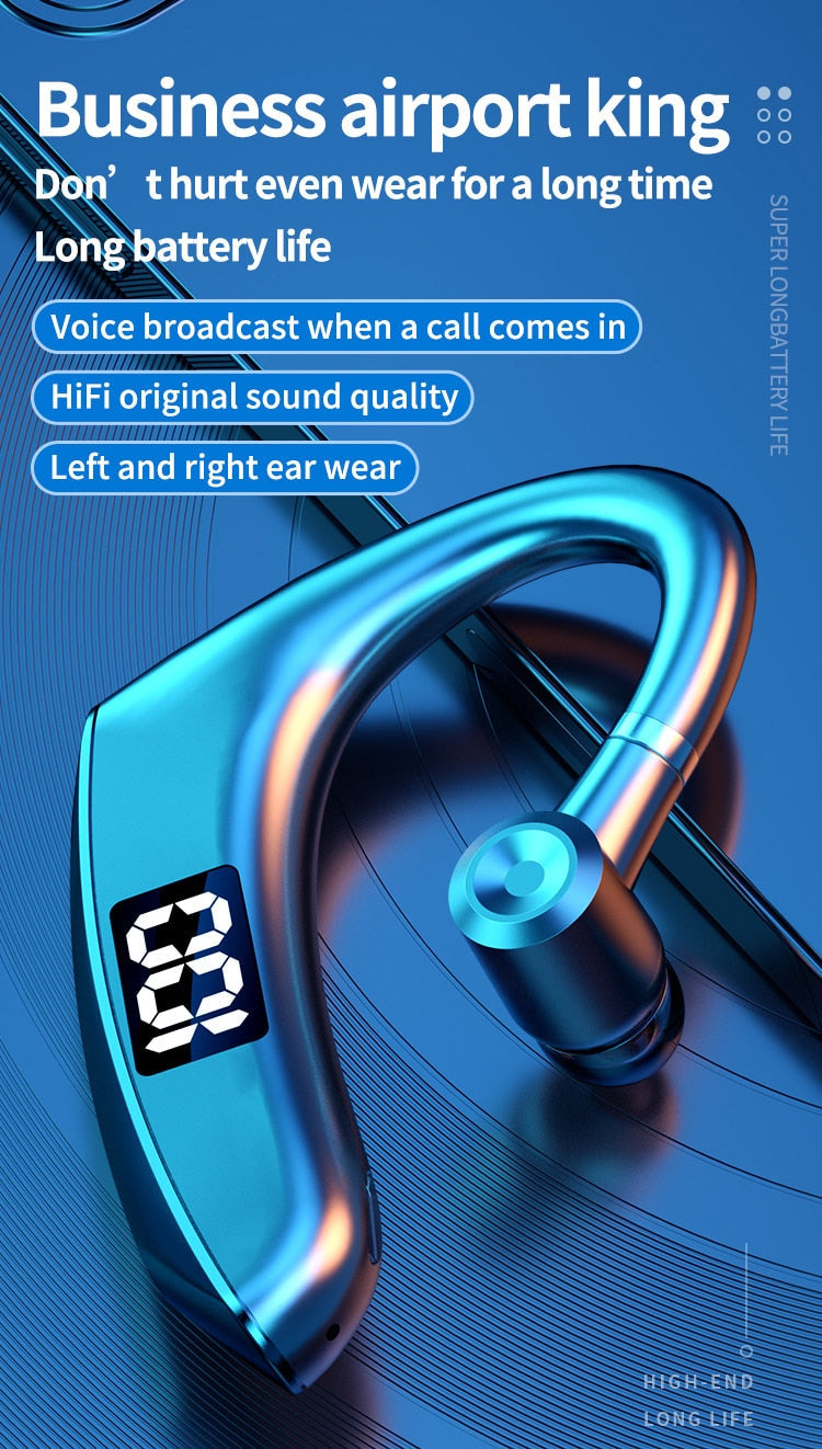 Wireless HD Call Bluetooth Earphone with Digital Display