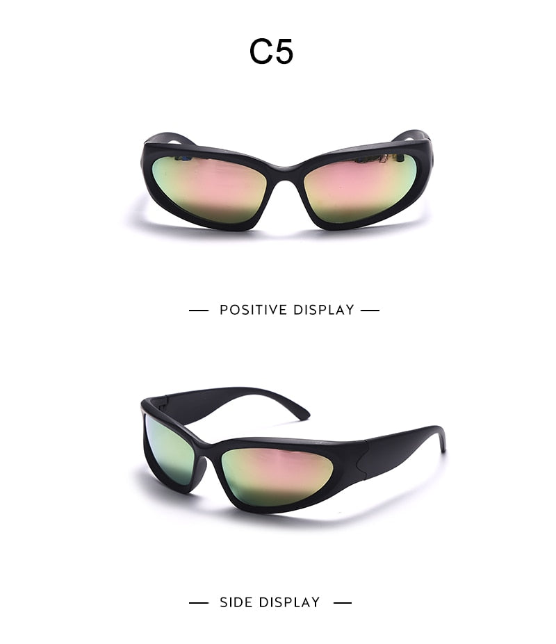 Large Frame Mirror Unisex Designer Sunglasses